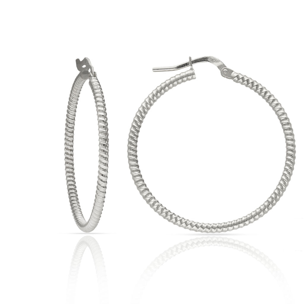 Pendientes Plata de Primera Ley RAYADOS