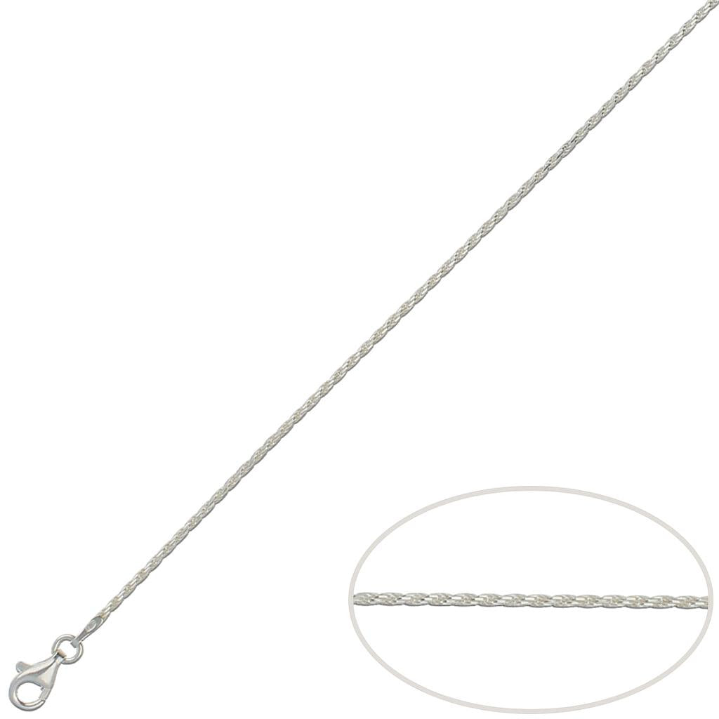 Cadena Plata de Primera Ley CORDÓN MACIZO 1,5 mm