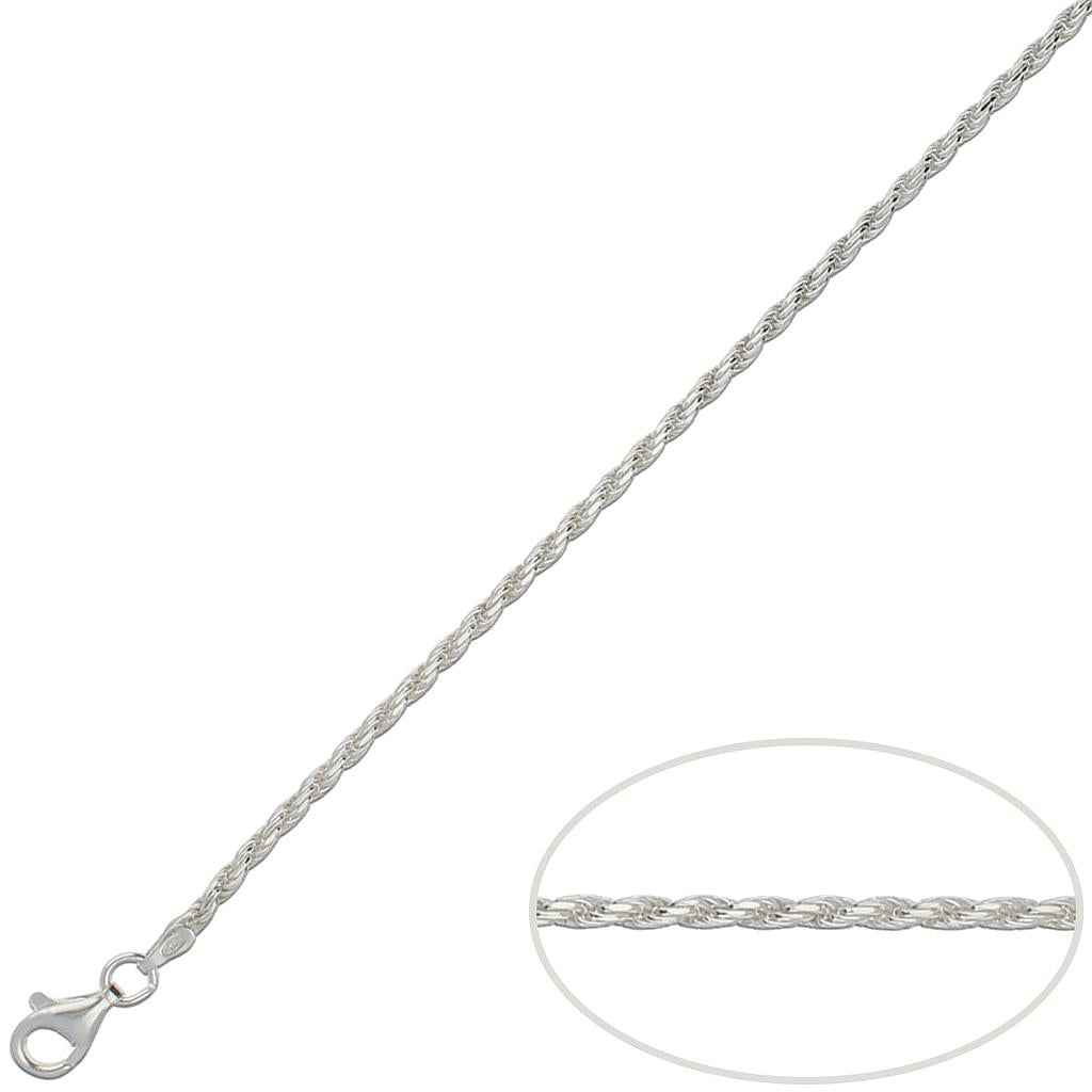Cadena Plata de Primera Ley CORDÓN MACIZO 2,5 mm
