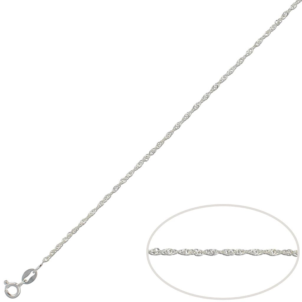 Cadena Plata de Primera Ley SINGAPUR 1,5 mm