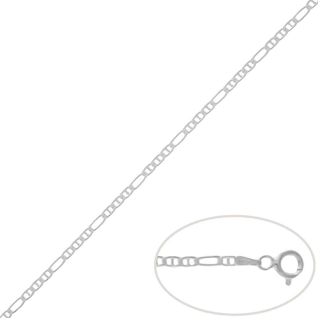 Cadena Plata de Primera Ley ANCLA COMBINADA 2,5 mm