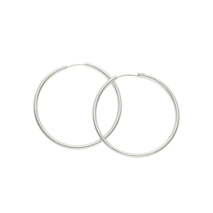 Pendientes Plata de Primera Ley AROS LISOS 2MM