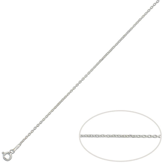 Cadena Plata de Primera Ley FORZADA 0,8 mm