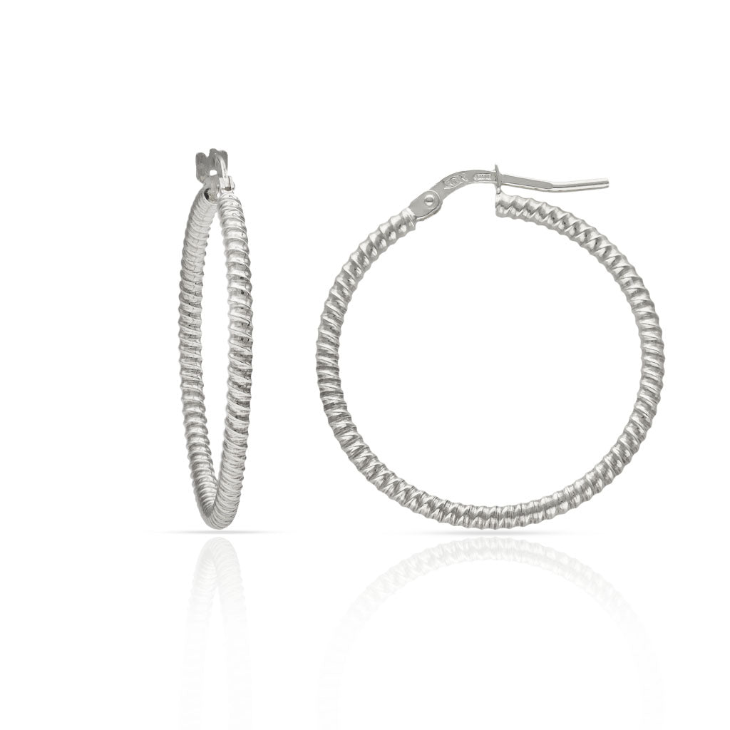 Pendientes Plata de Primera Ley RAYADOS