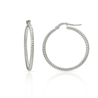 Pendientes Plata de Primera Ley RAYADOS