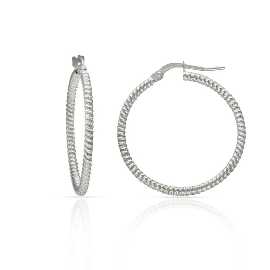 Pendientes Plata de Primera Ley RAYADOS