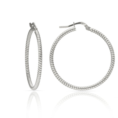 Pendientes Plata de Primera Ley RAYADOS