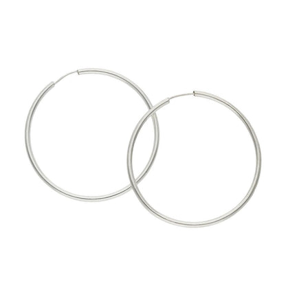 Pendientes Plata de Primera Ley AROS LISOS 2MM