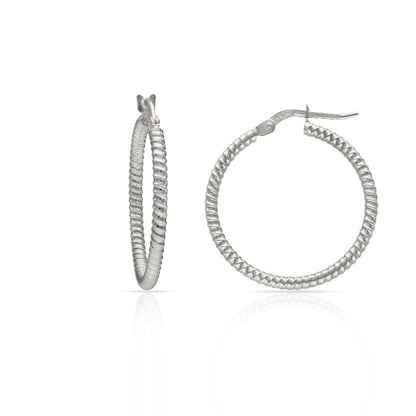 Pendientes Plata de Primera Ley RAYADOS