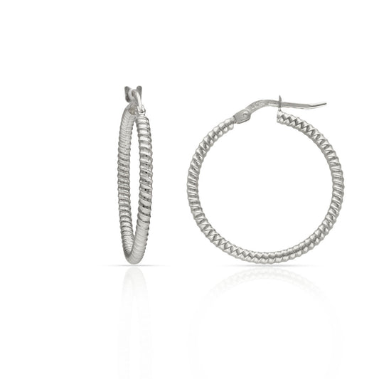 Pendientes Plata de Primera Ley RAYADOS