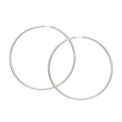 Pendientes Plata de Primera Ley AROS LISOS 2MM