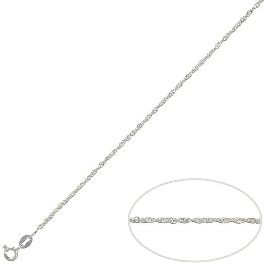 Cadena Plata de Primera Ley SINGAPUR 1,5 mm