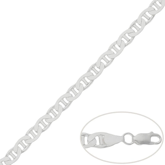 Cadena Plata de Primera Ley ANCLA 6,5 mm