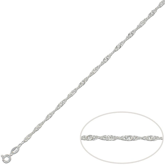 Cadena Plata de Primera Ley SINGAPUR 2,5 mm
