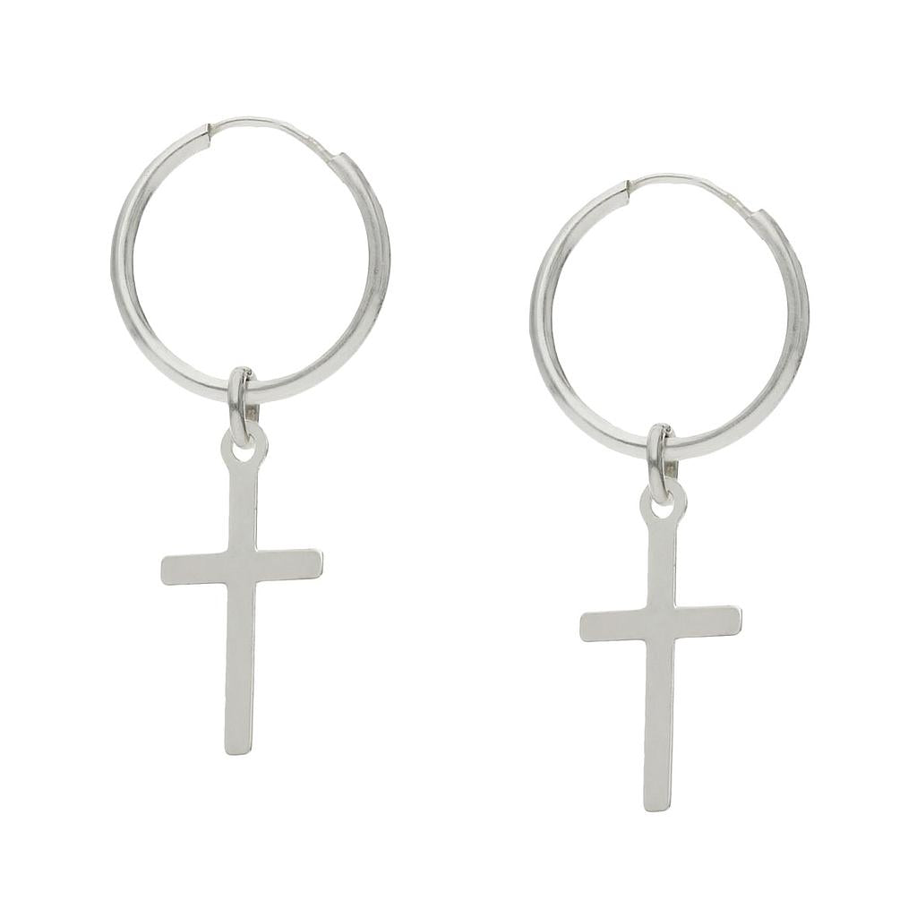 Pendientes Plata de Primera Ley CRUZ