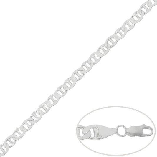 Cadena Plata de Primera Ley ANCLA 5,5 mm